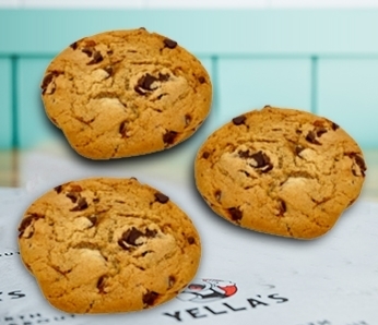 Three David’s Fresh Baked Chocolate Chip Dessert Cookies