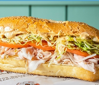 Talking Turkey Sub with Turkey meat, Pepperjack cheese and Chipotle Mayo