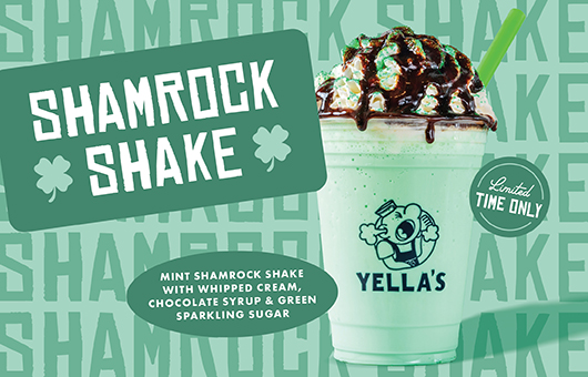 yellas-shamrock-shake Yella's Shamrock Mint Milkshake Limited Time Offer